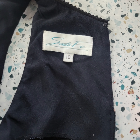 Vintage Rhinestone Collar Black Cocktail Dress | Santa Fe - Picture 9 of 9